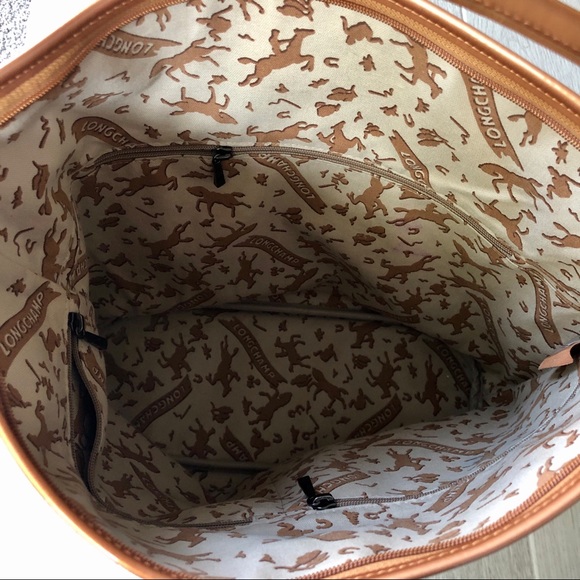 Longchamp bronze Derby metallic hobo bag - Picture 6 of 8